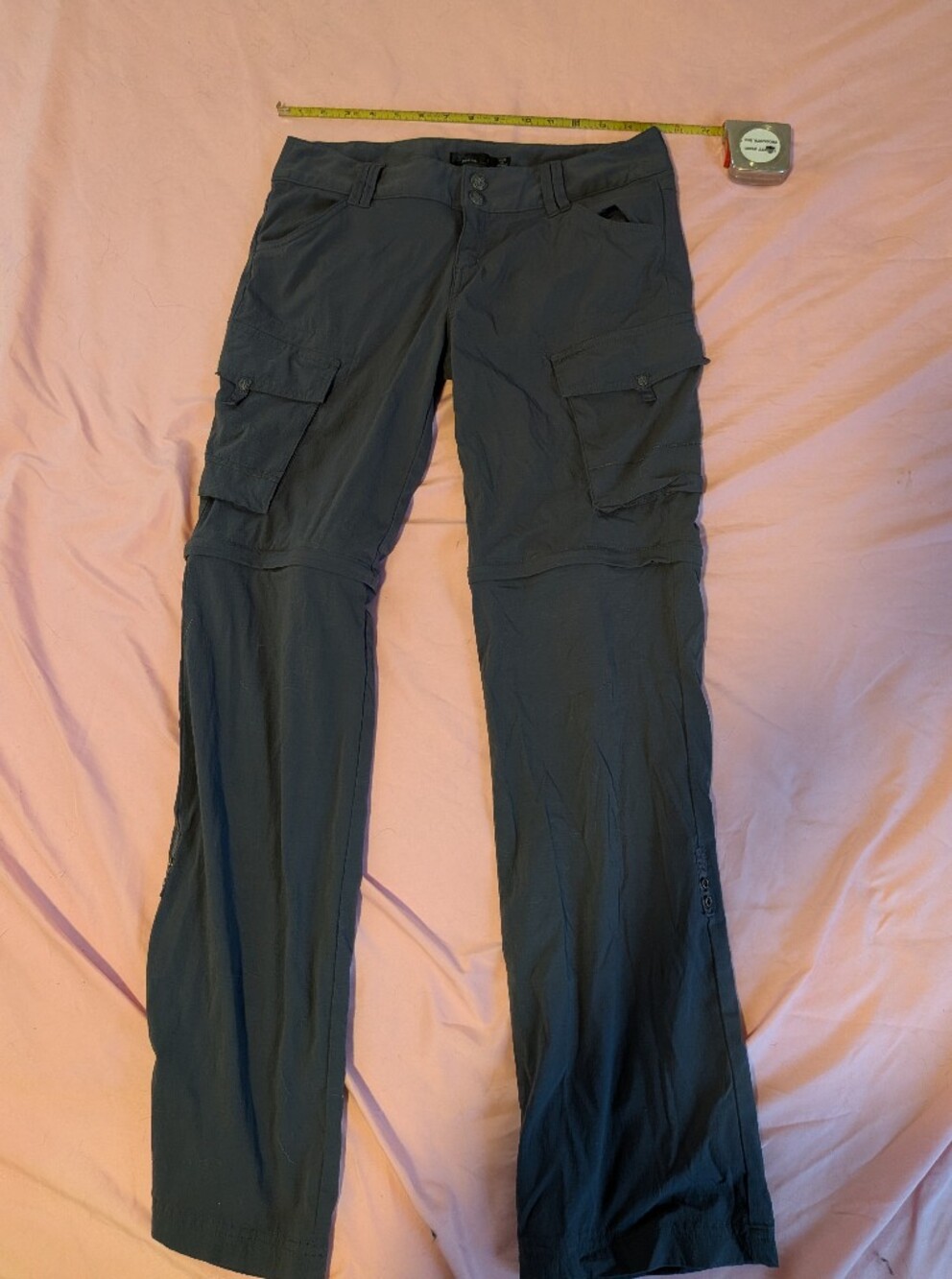 Prana Dark Gray Zip Off Cargo Pants